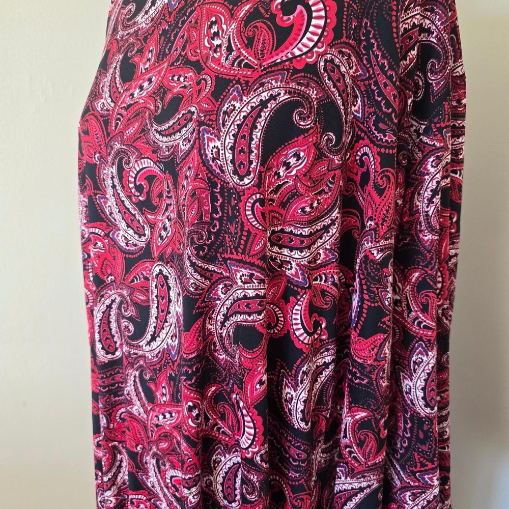 Ellos paisley print maxi dress size 5X 38/40 - Picture 2 of 3